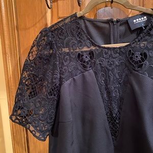 Dramatic Black Lace Blouse